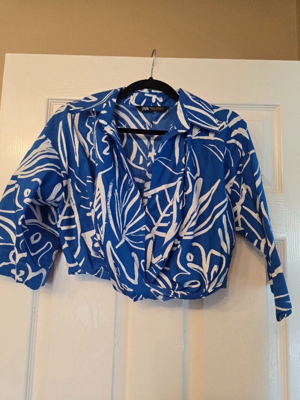 Zara crop shirt